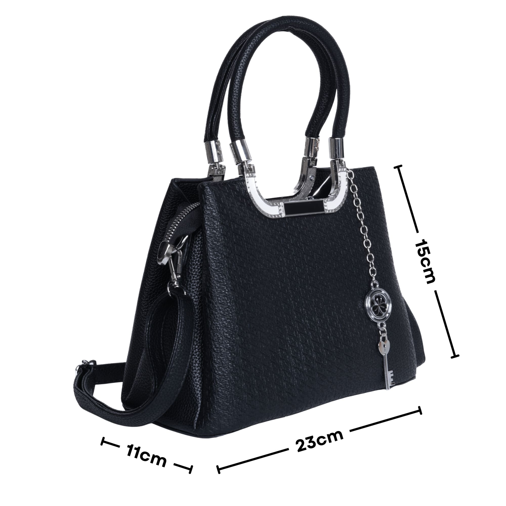 SANTORINI Élysée Women’s Textured small Satchel Bag
